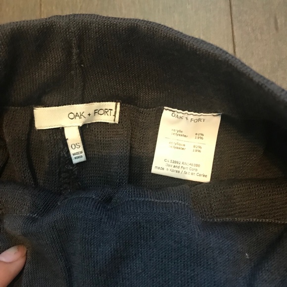 OAK + FORT Pants - Oak + Fort wide leg knit culottes